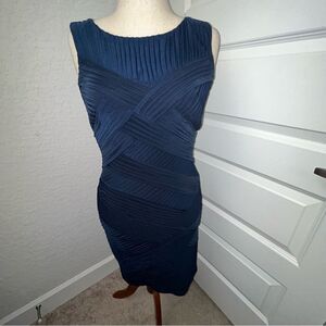 Tadashi Shoji Textured Sleeveless Knee Length Bodycon Dress